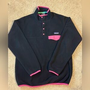 Vintage Patagonia Outdoor Jacket Snap T Fleece Black  size L